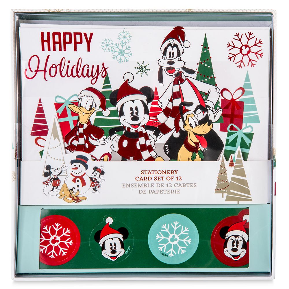 Mickey Mouse and Friends Holiday Card Set
