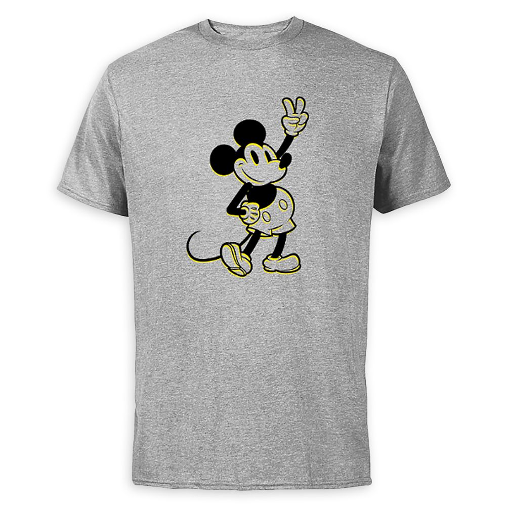 Mickey Mouse Peace Sign T-Shirt for Adults  Customized Official shopDisney