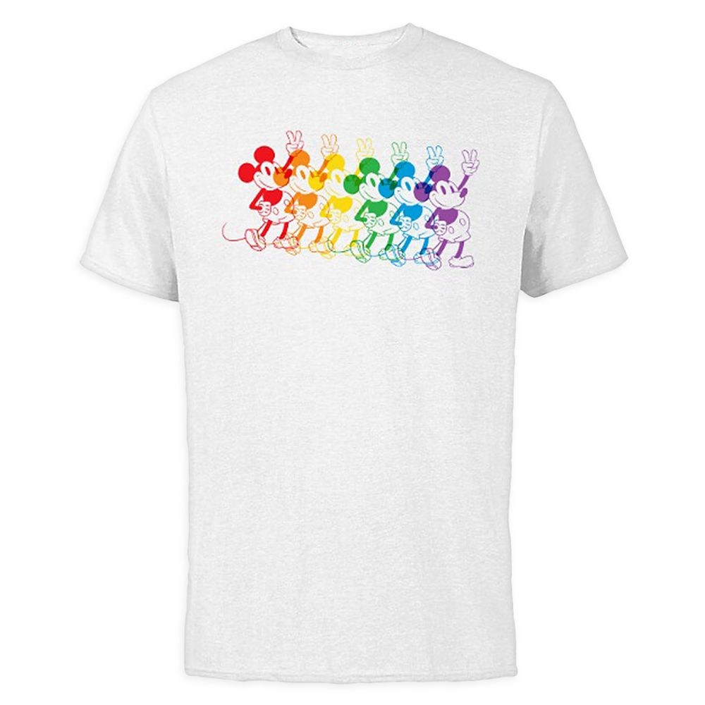 Mickey Mouse Rainbow T-Shirt for Adults  Customized Official shopDisney