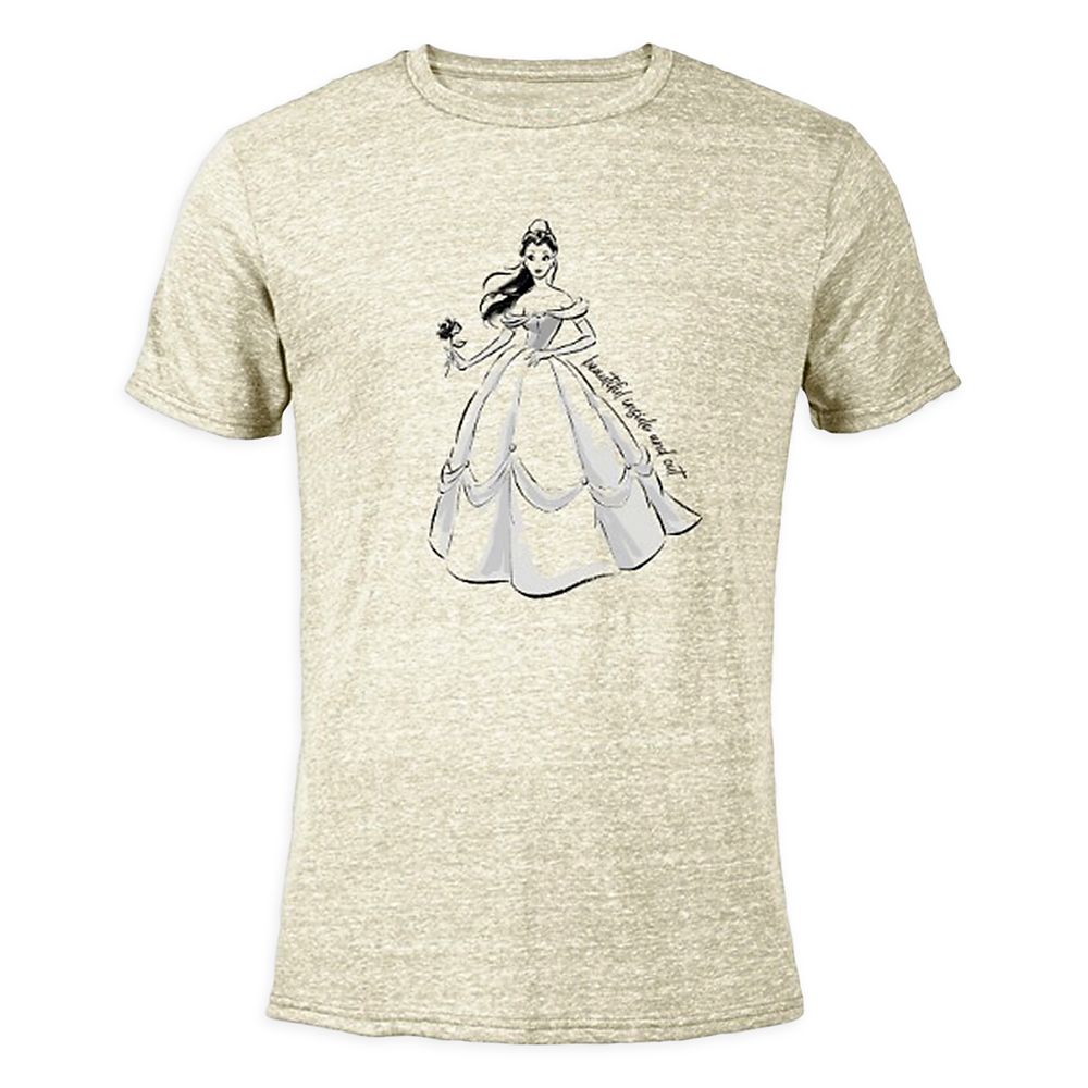Belle Sketch Heather T-Shirt for Adults – Customized