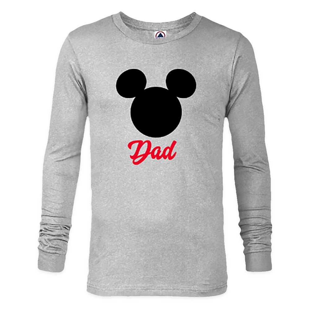 Mickey Mouse Icon ''Dad'' Long Sleeve T-Shirt for Men Customized Official shopDisney