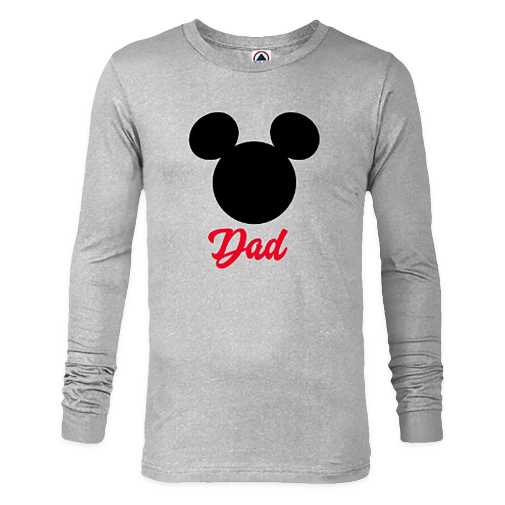 Mickey Mouse Icon ''Dad'' Long Sleeve T-Shirt for Men Customized Official shopDisney Disney Father’s Day gifts