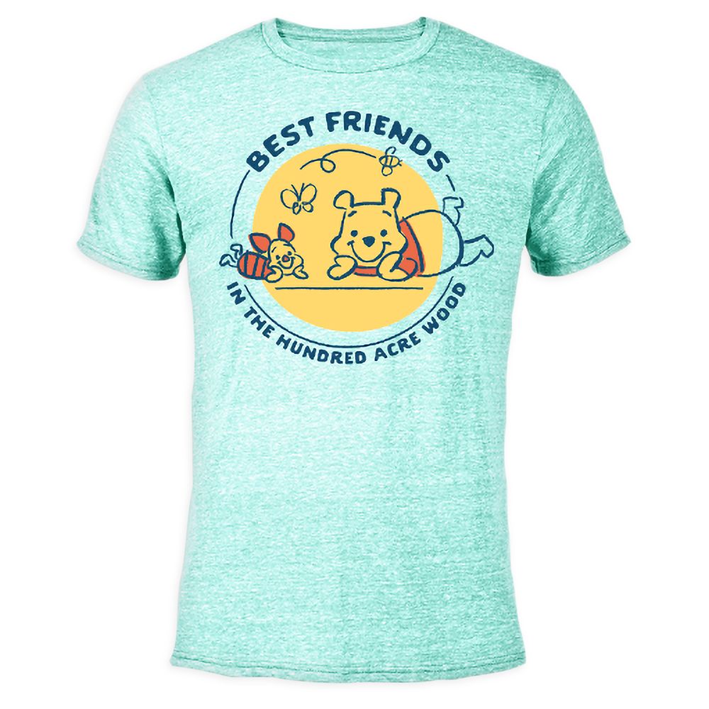 Winnie the Pooh and Piglet Best Friends Heathered T-Shirt for Adults  Customized Official shopDisney