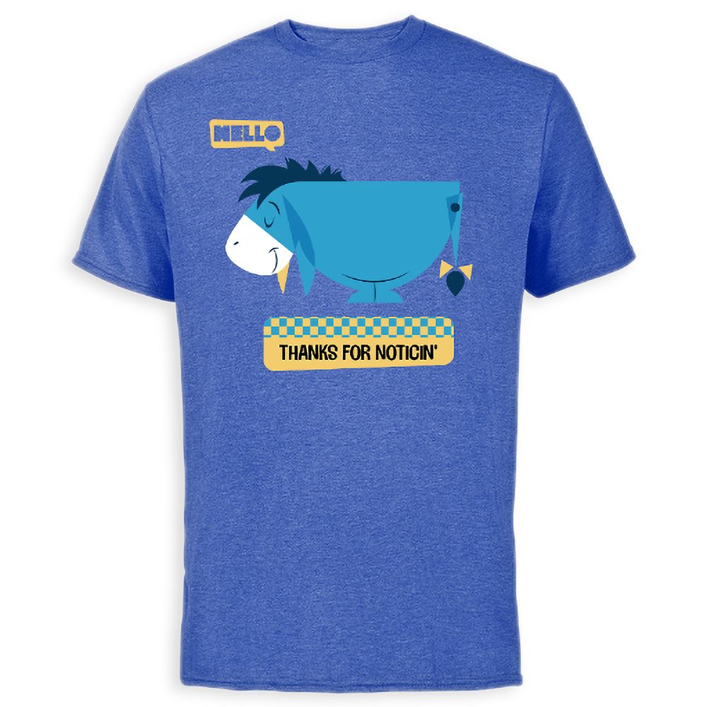 Eeyore Thanks for Noticin T-Shirt for Adults  Customized Official shopDisney