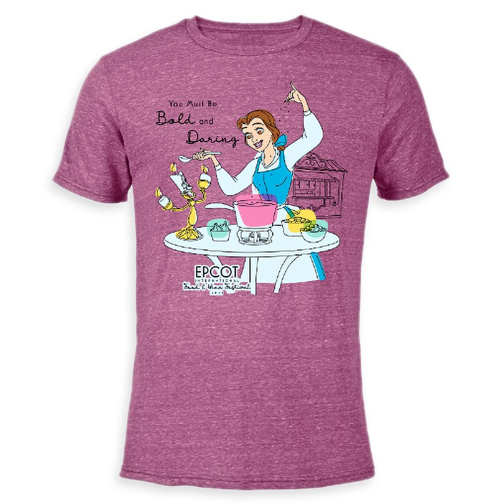 Belle Heathered T-Shirt for Adults  Epcot International Food & Wine Festival 2021  Customized Official shopDisney