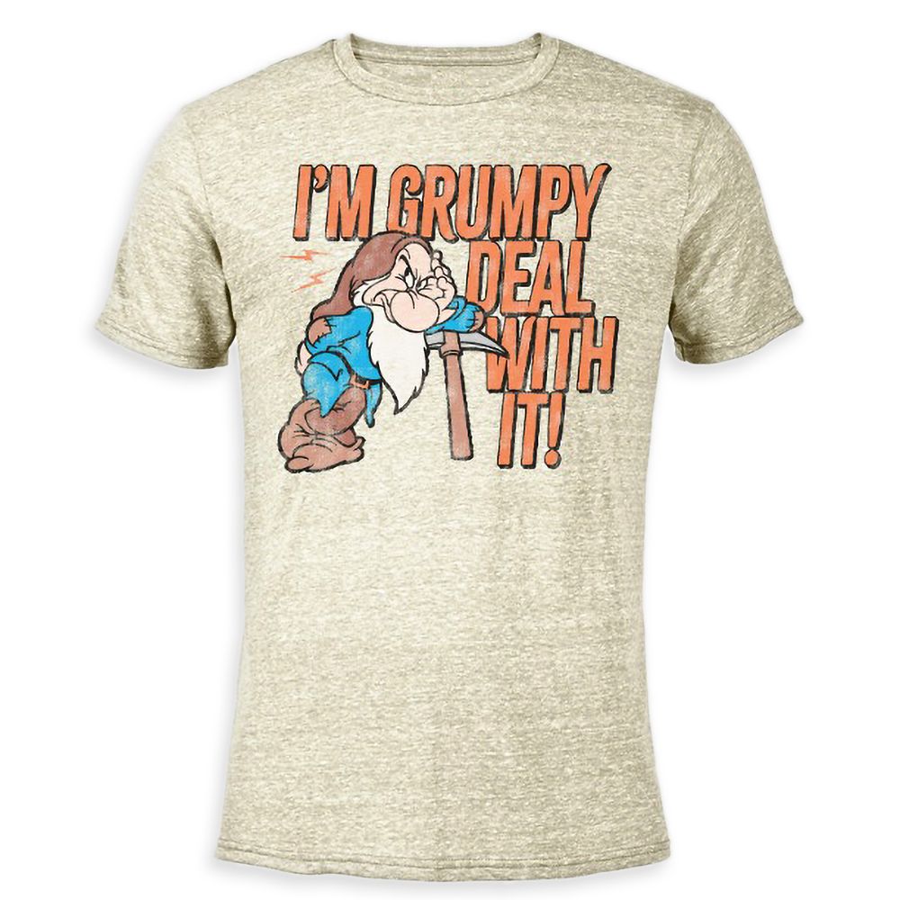 Grumpy Heathered T-Shirt for Adults  Customized Official shopDisney
