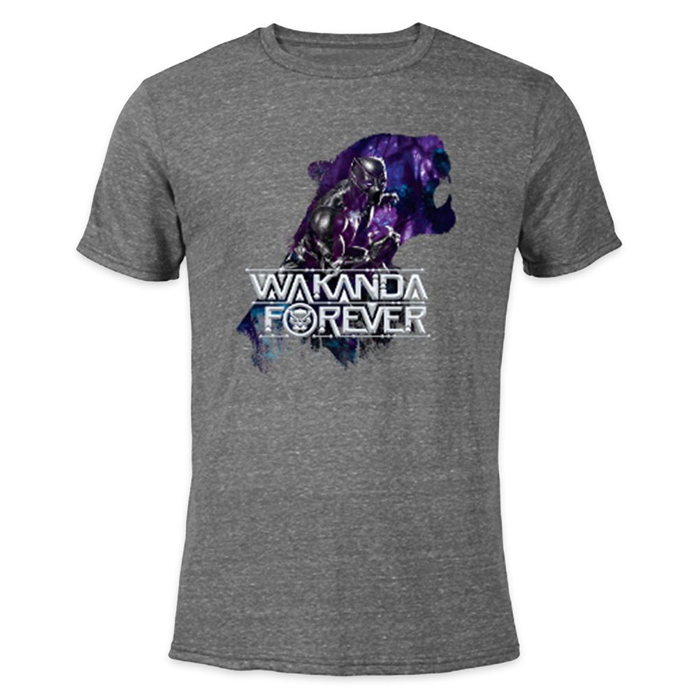 Black Panther Wakanda Forever Heathered T-Shirt for Adults  Customized Official shopDisney