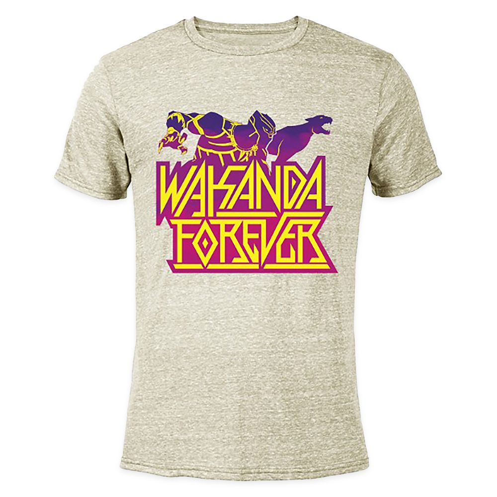 Black Panther Wakanda Forever Duotone Heathered T-Shirt for Adults  Customized Official shopDisney