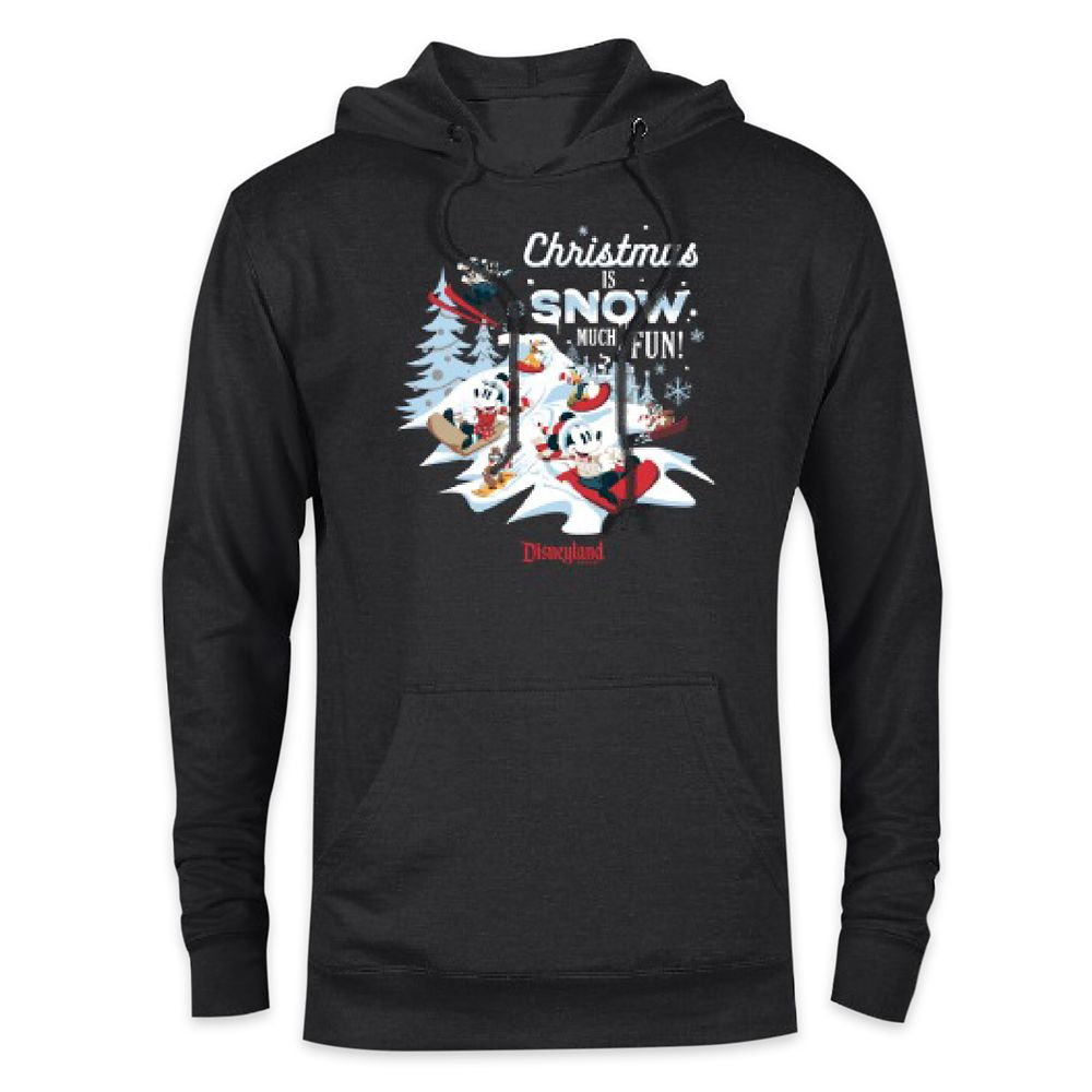 Mickey Mouse and Friends Christmas Is Snow Much Fun Pullover Hoodie for Adults  Disneyland  Customized