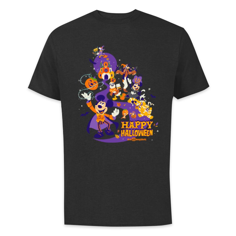 Mickey Mouse and Friends ''Happy Halloween'' T-Shirt for Adults  Walt Disney World  Customized