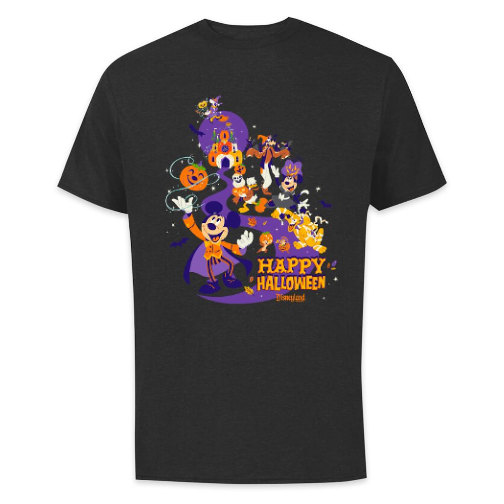 Mickey Mouse and Friends ''Happy Halloween'' T-Shirt for Adults – Disneyland – Customized