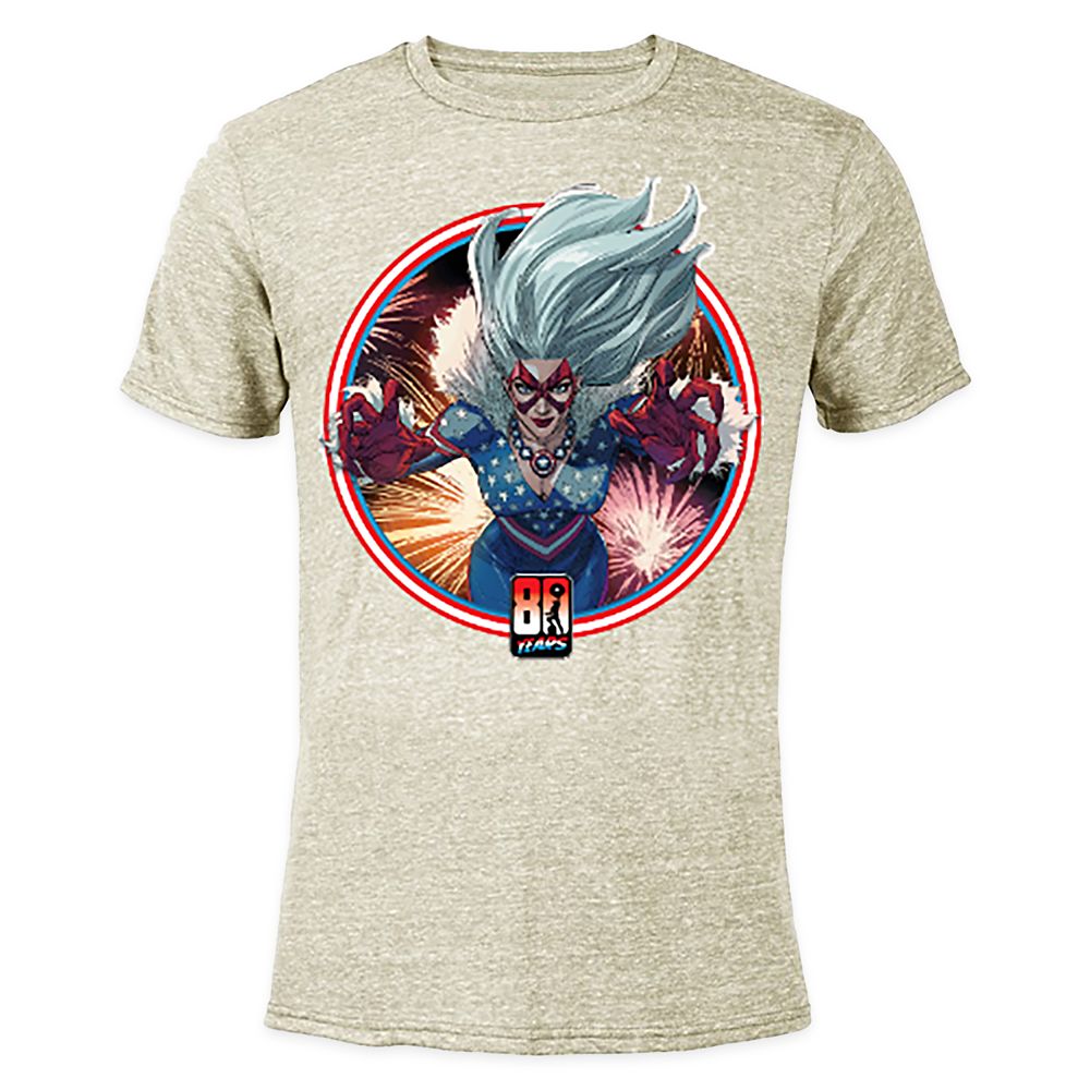 Black Cat #8 Heathered T-Shirt for Adults Captain America 80th Anniversary Variant Covers Customized Official shopDisney
