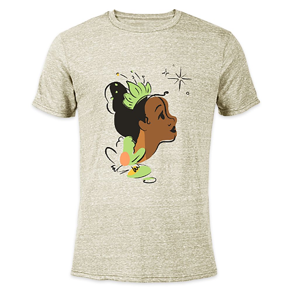 Tiana Heathered T-Shirt for Adults – The Princess and the Frog – Customized