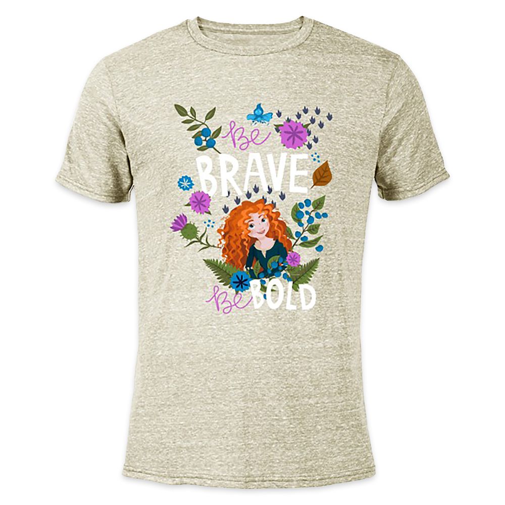 Merida ''Be Brave Be Bold'' Heathered T-Shirt for Adults – Customized