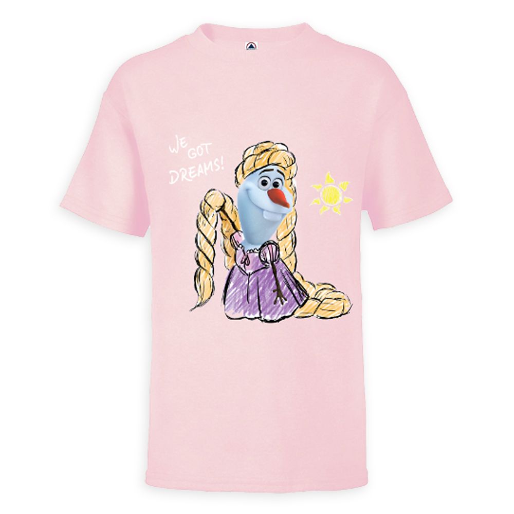 klein scherp Moment Olaf Presents Tangled T-Shirt for Kids – Customized | shopDisney