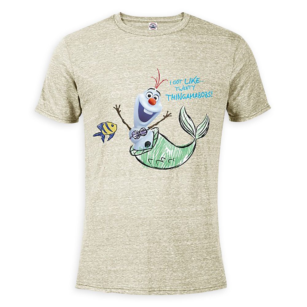 Olaf Presents The Little Mermaid Heathered T-Shirt for Adults  Customized Official shopDisney