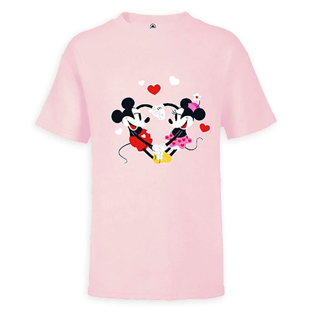 Mickey and Minnie Mouse Valentines Day T-Shirt for Kids  Customized Official shopDisney