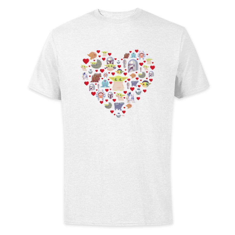 Star Wars: The Mandalorian Valentines Day Heart T-Shirt for Adults  Customized Official shopDisney