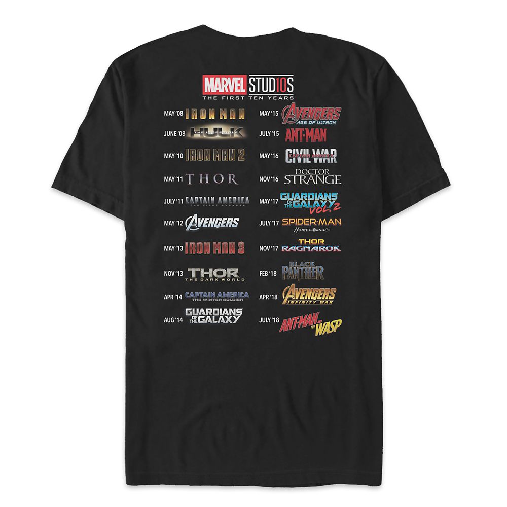 avengers official t shirt