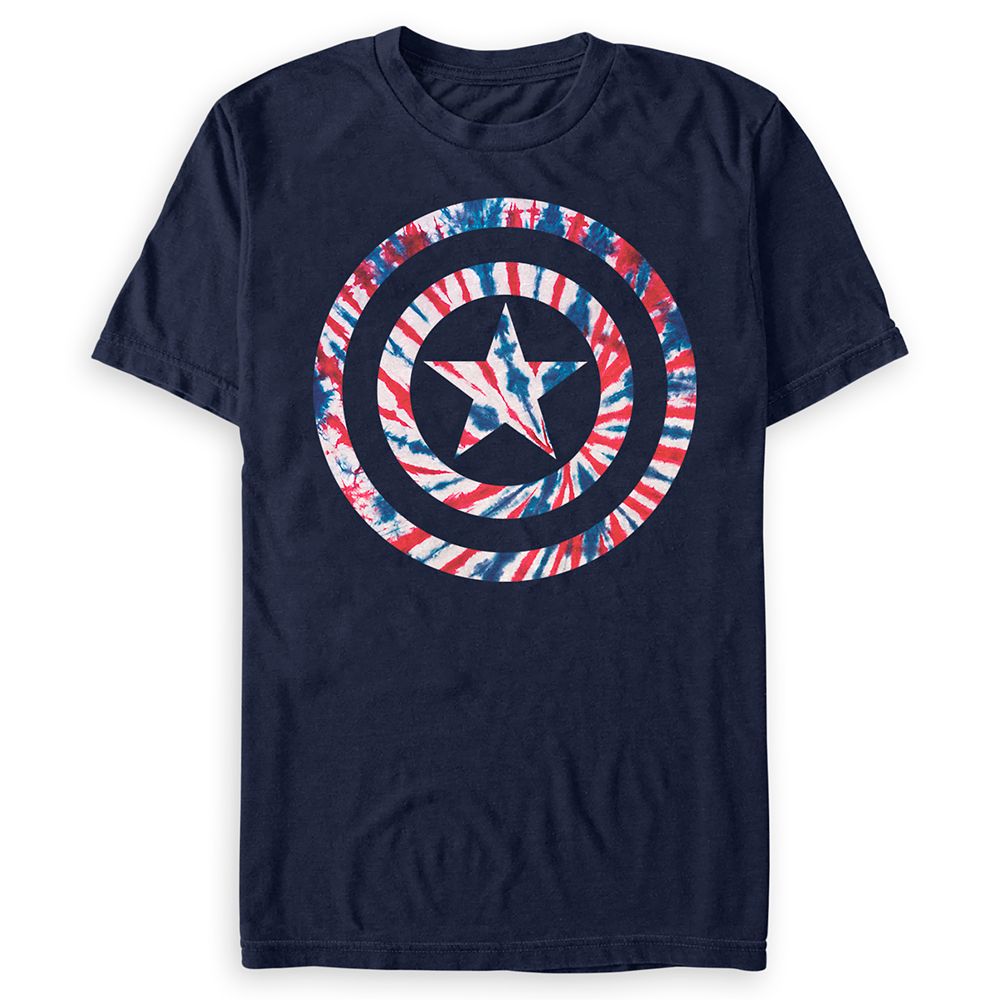 Captain America Tie-Dye T-Shirt for Men Official shopDisney