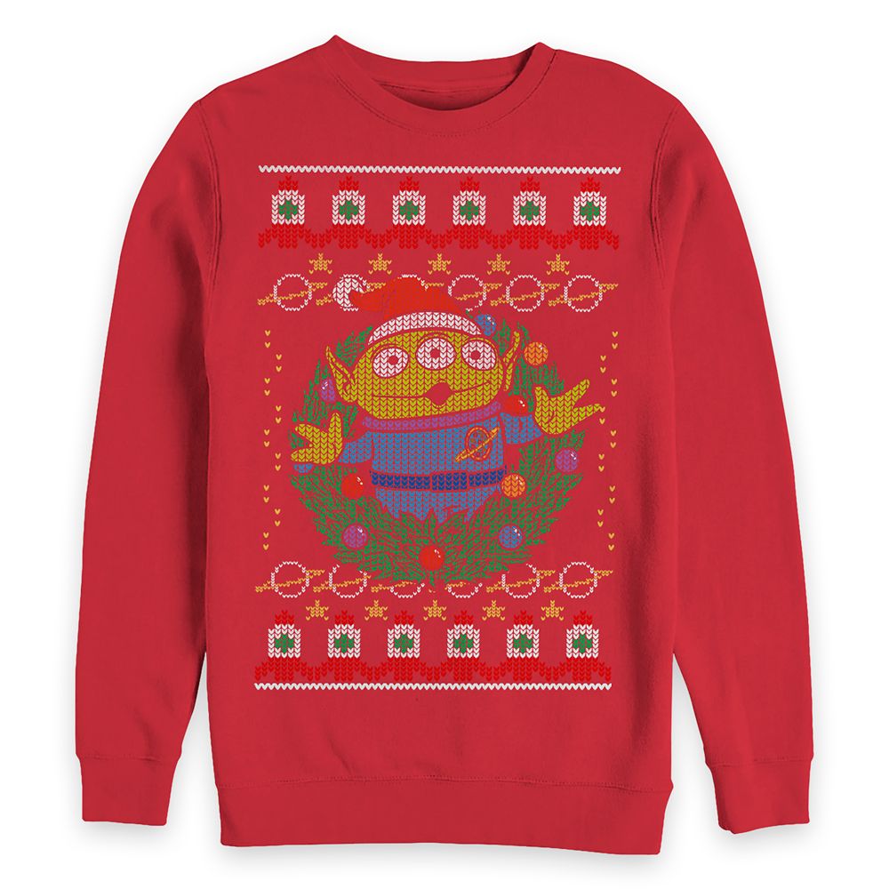 Toy Story Alien Holiday Pullover Sweatshirt for Adults