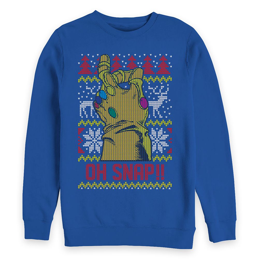 Thanos ''Oh Snap!!'' Holiday Sweatshirt for Adults