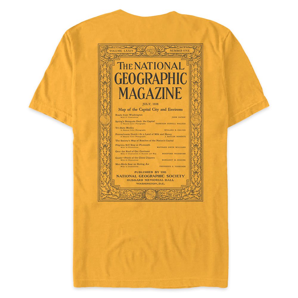 National Geographic Vintage Magazine Cover T-Shirt for Adults