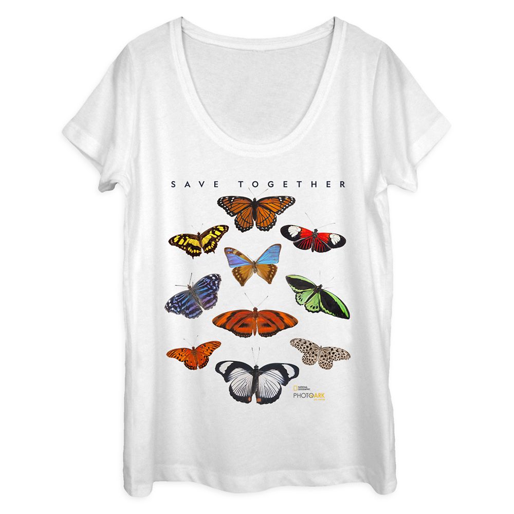 National Geographic Butterfly Drapey T-Shirt for Women