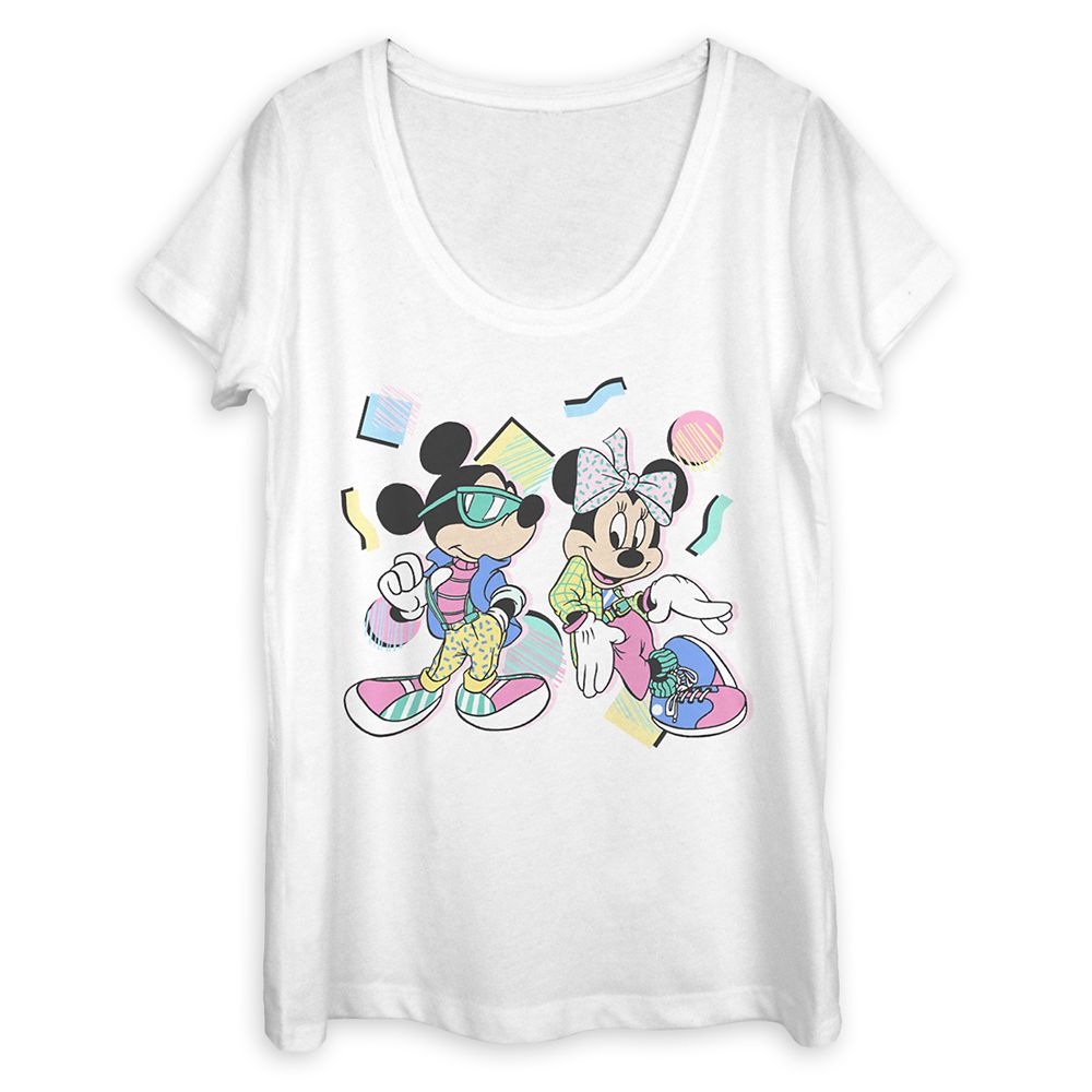 Mickey and Minnie Mouse Retro T-Shirt for Women