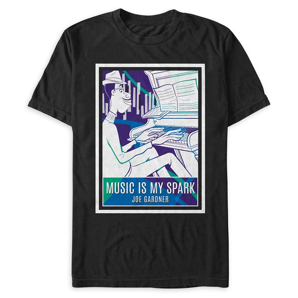 Joe Gardner Music is My Spark T-Shirt for Adults Soul Official shopDisney
