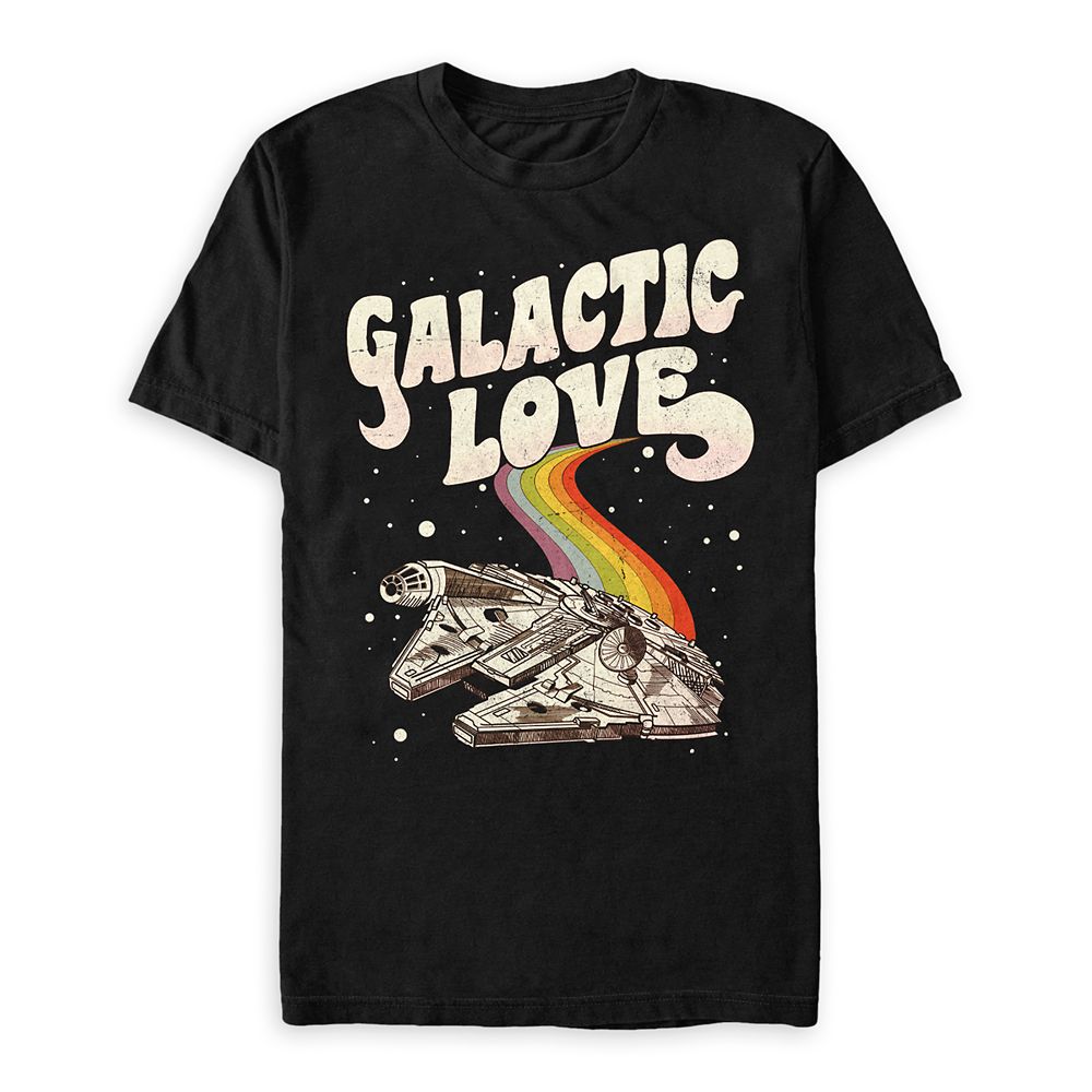 Millennium Falcon Galactic Love T-Shirt for Adults Star Wars Official shopDisney