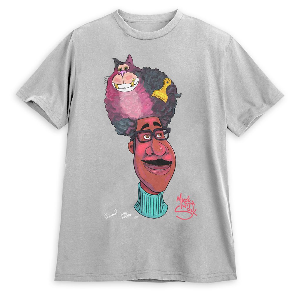 Soul Joe & His Fro T-Shirt for Adults by Bianca Pastel and Hue Unlimited Official shopDisney