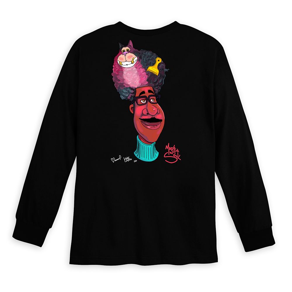 Soul ''Joe & His Fro'' Long Sleeve T-Shirt for Adults by Bianca Pastel and Hue Unlimited