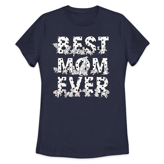 Perdita and Puppies ''Best Mom Ever'' T-Shirt for Women – 101 Dalmatians