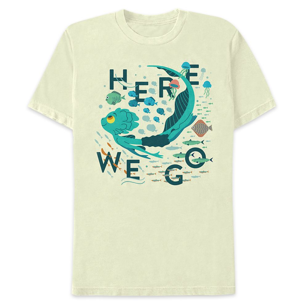 Luca Sea Monster ''Here We Go'' T-Shirt for Adults Official shopDisney