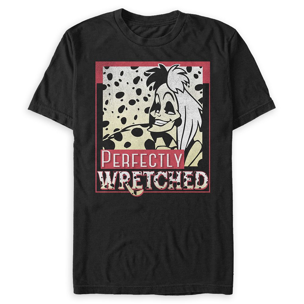 Cruella De Vil T-Shirt for Adults 101 Dalmatians Official shopDisney
