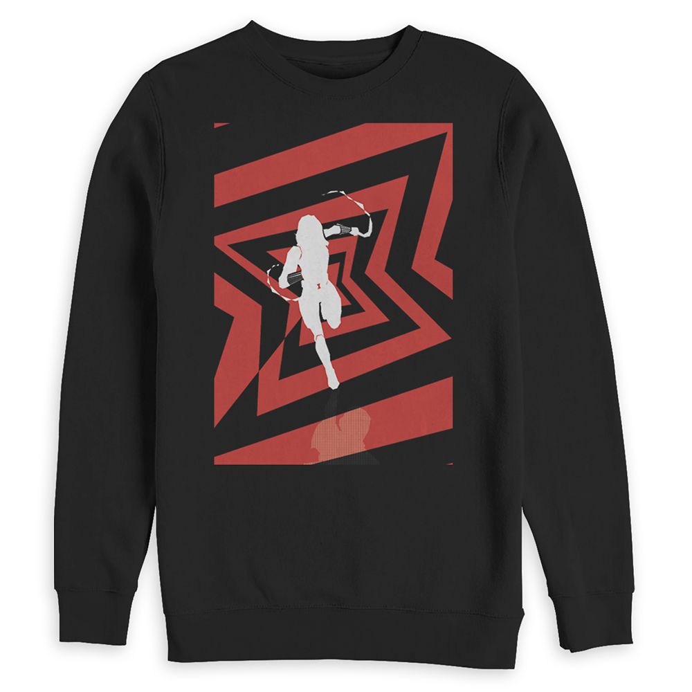 Black Widow Long Sleeve Pullover Sweatshirt for Adults Official shopDisney