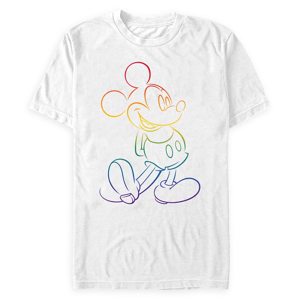 Mickey Mouse Rainbow T-Shirt for Adults &ndash; Rainbow Disney Collection
