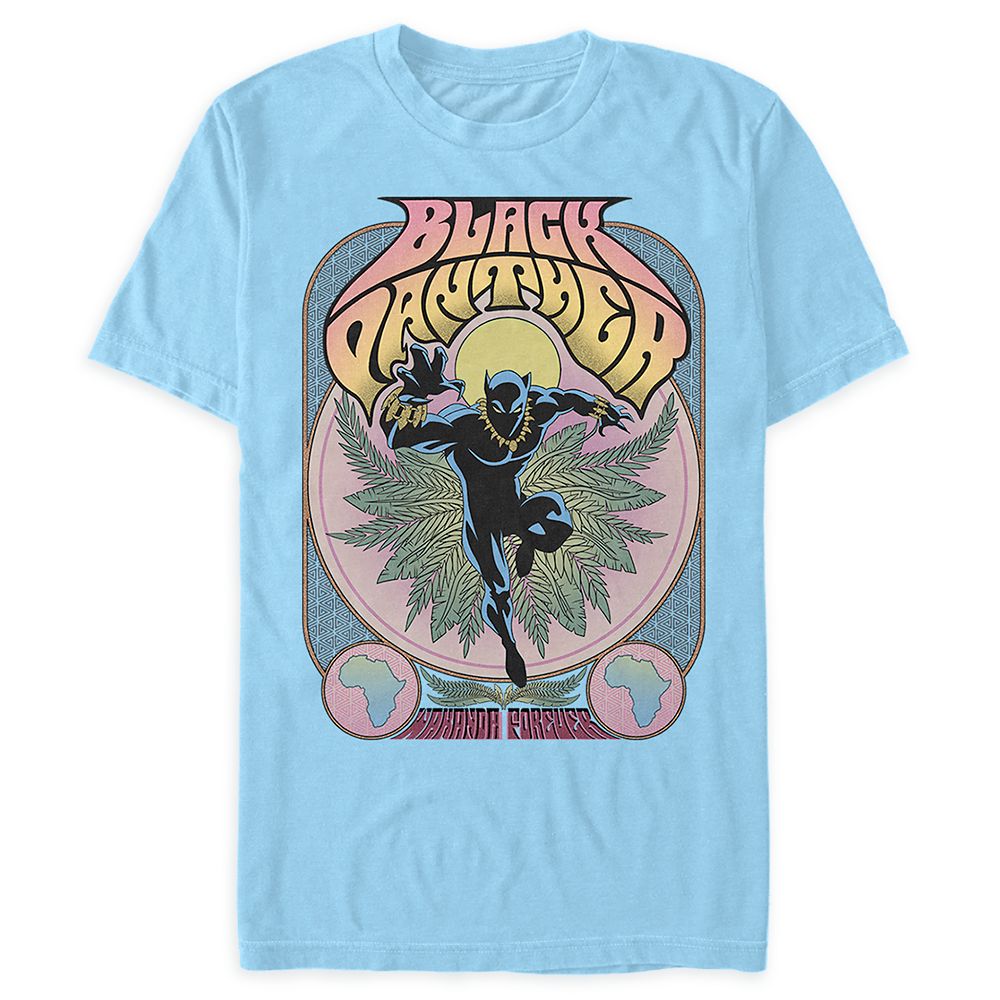 Black Panther Illustration T-Shirt for Adults Official shopDisney
