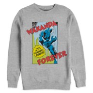 Black Panther ''Wakanda Forever'' Pullover Fleece Top for Adults