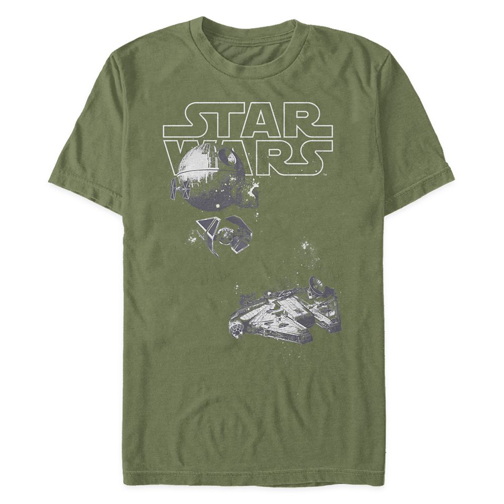 Millennium Falcon, TIE Fighter, Death Star T-Shirt for Adults – Star Wars