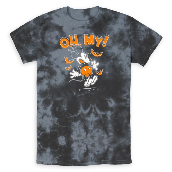 Mickey Mouse Spooky Tie-Dye T-Shirt for Adults