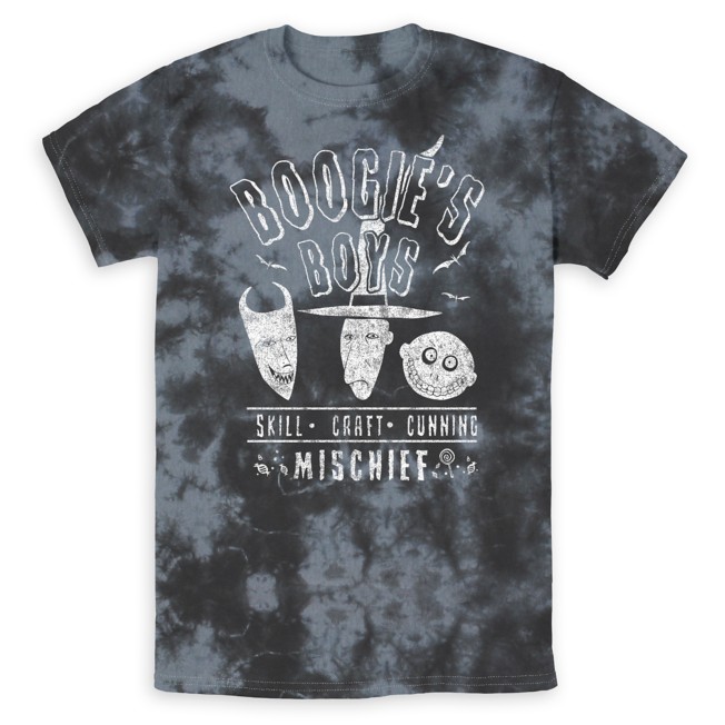 Lock, Shock, and Barrel Tie-Dye T-Shirt for Adults – The Nightmare Before Christmas