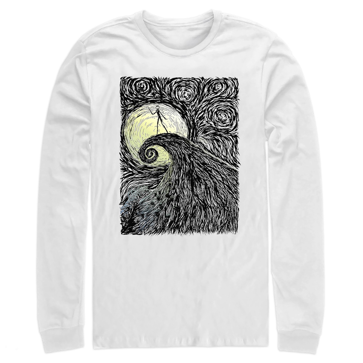 Jack Skellington Long Sleeve T-Shirt for Adults – The Nightmare Before Christmas