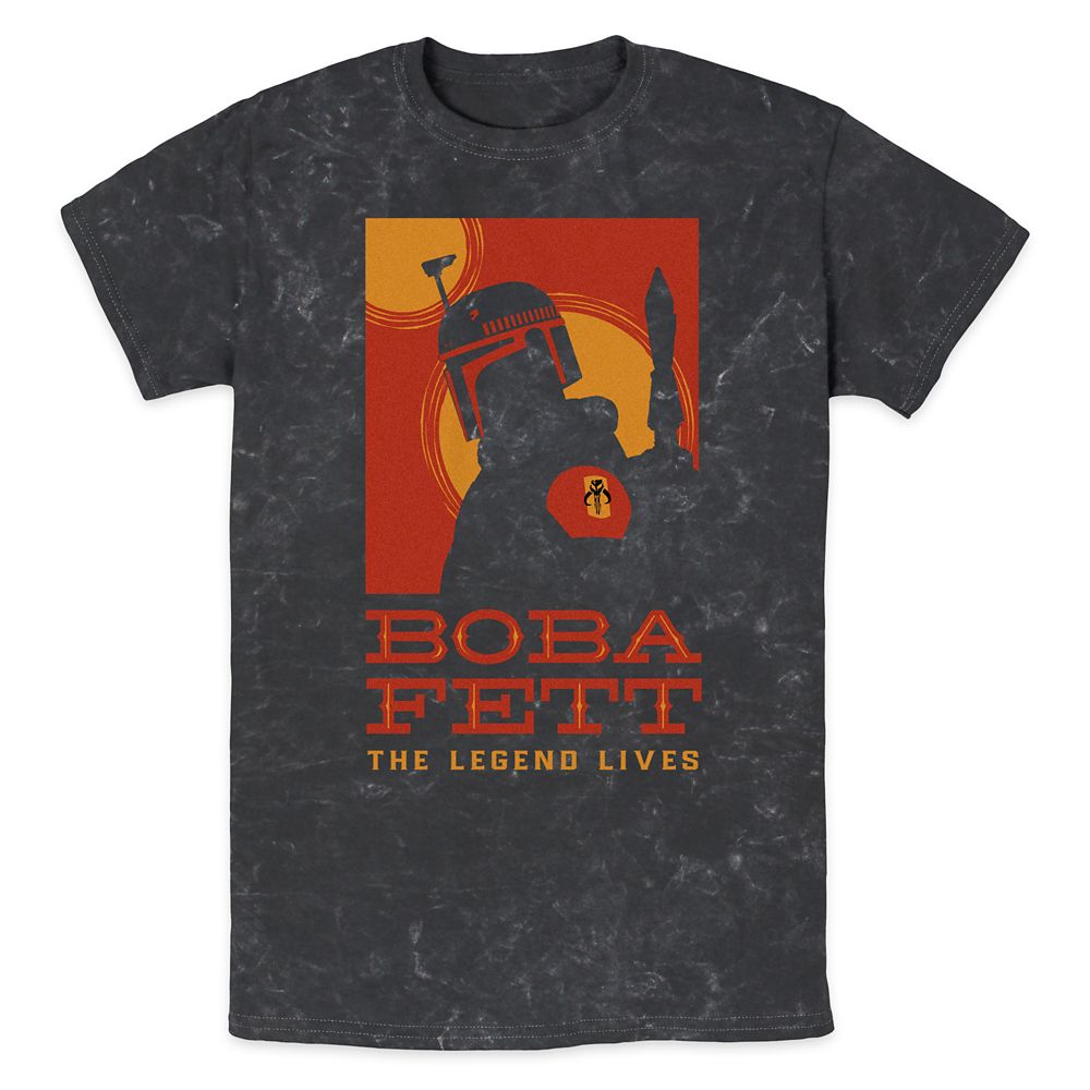 Boba Fett The Legend Lives T-Shirt for Adults Star Wars: The Book of Boba Fett Official shopDisney