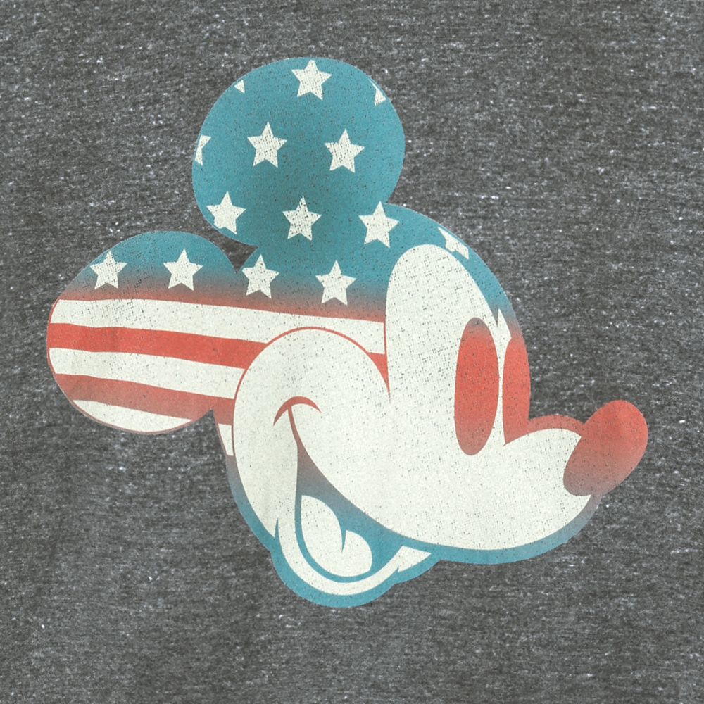Mickey Mouse Americana Flag T-Shirt for Adults