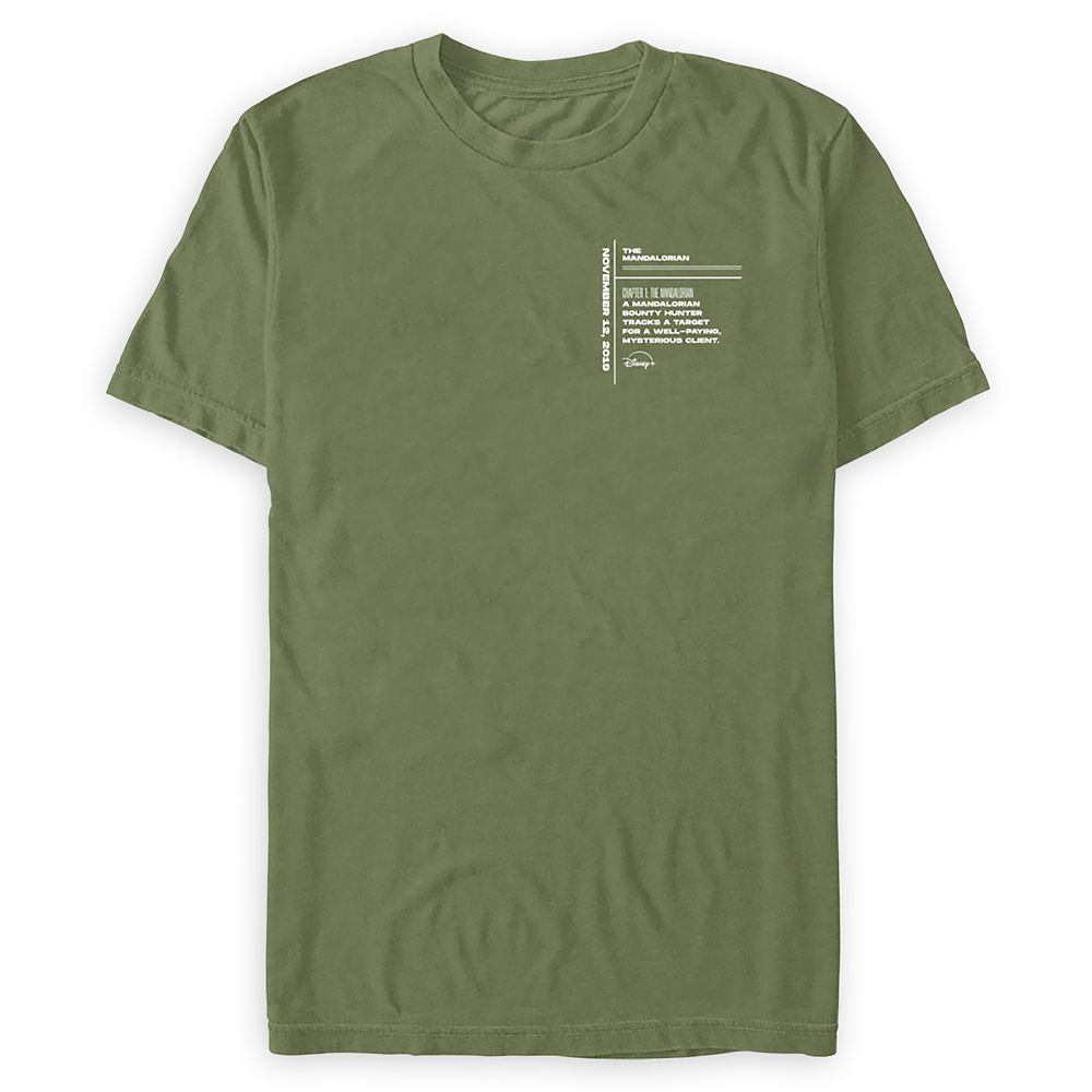 Star Wars: The Mandalorian Log Line T-Shirt for Adults – Disney+ Day available online for purchase