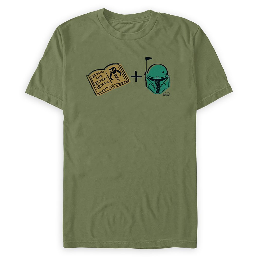Boba Fett Rebus Puzzle T-Shirt for Adults  Star Wars  Disney+ Day