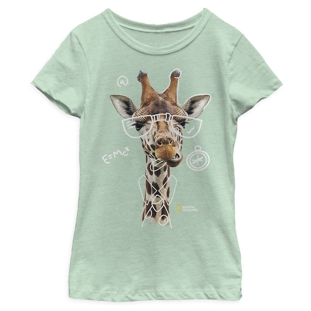 National Geographic Nerdy Giraffe T-Shirt for Girls