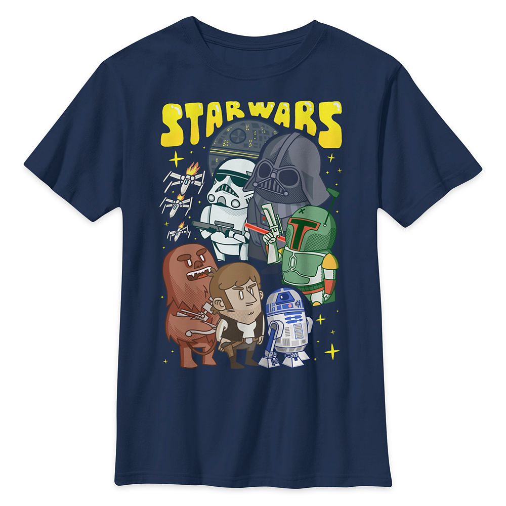 Star Wars: The Empire Strikes Back Cartoon Style T-Shirt for Kids